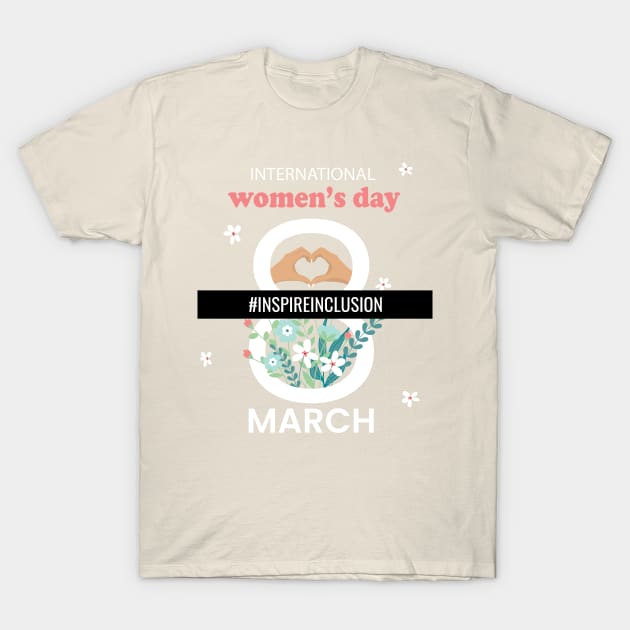 International Women's Day 2024 Inspire Inclusion T-Shirt by RansomBergnaum